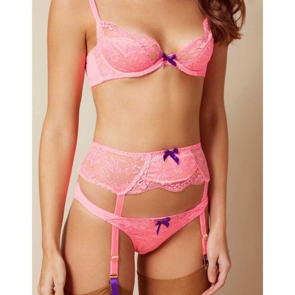 Agent Provocateur Pammie Pink Brief AP4 Large NWT - Picture 3 of 16